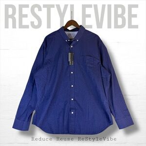 BANANA REPUBLIC Men’s Size XXL Shirt Button Down Long Sleeve Grant Slim Poplin